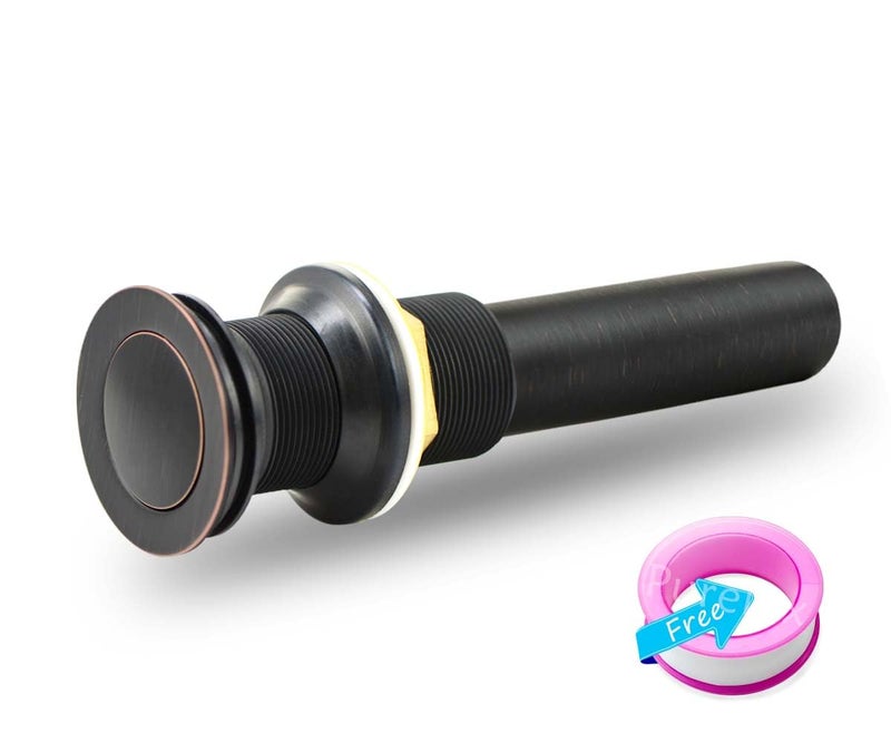 Purelux Pop up Drain Stopper for Bathroom Faucet Vanity or Vessel Sink Bathroom Drain Assembly No Overflow, Oil Rubbed Bronze - Image 4